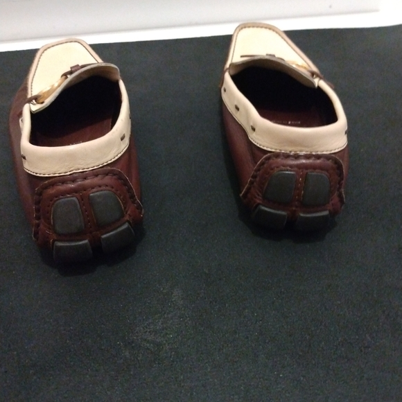 Prada Two Tone Leather Loafers - Picture 3 of 9